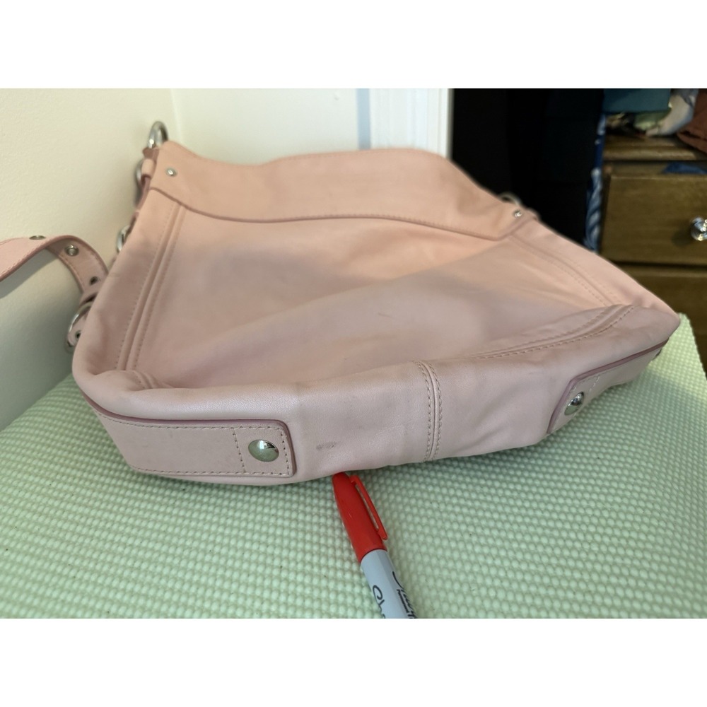 Coach Leather Hobo Bag in Dusty Pink - Picture 13 of 14